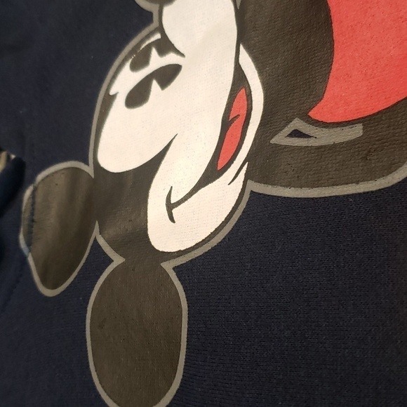 Disney Hoodie Mickey Mouse Navy Blue Womens Ladies Size Small - Picture 12 of 12